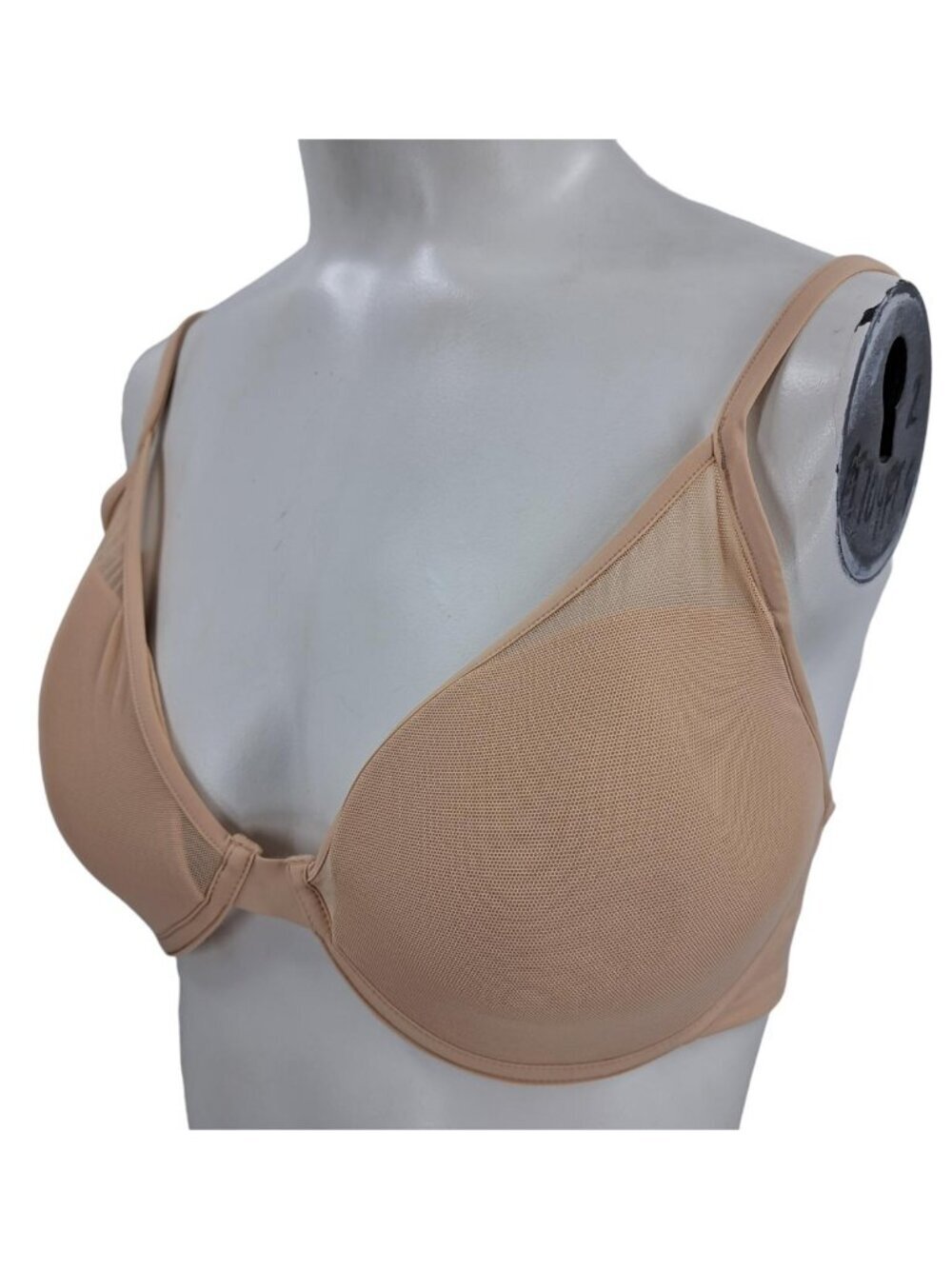 Pepper Classic All You Beige Underwire Bra Size 38B Sheer Lined Adjustable